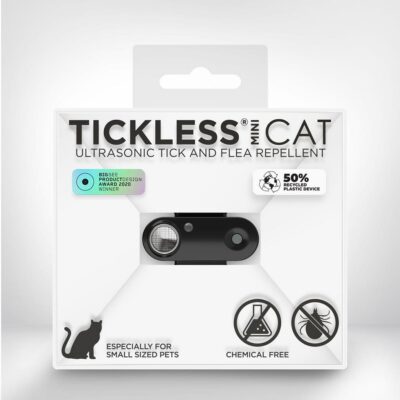 TICKLESS Mini Pet Cat prot tiques puces noir