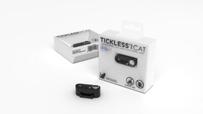 TICKLESS Mini Pet Cat prot tiques puces noir