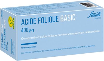 ACIDE FOLIQUE Streuli Basic cpr 400 mcg 100 pce