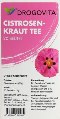 DROGOVITA tisane de ciste sach 20 pce