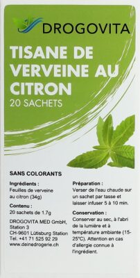 DROGOVITA tisane de verveine au citron sach 20 pce
