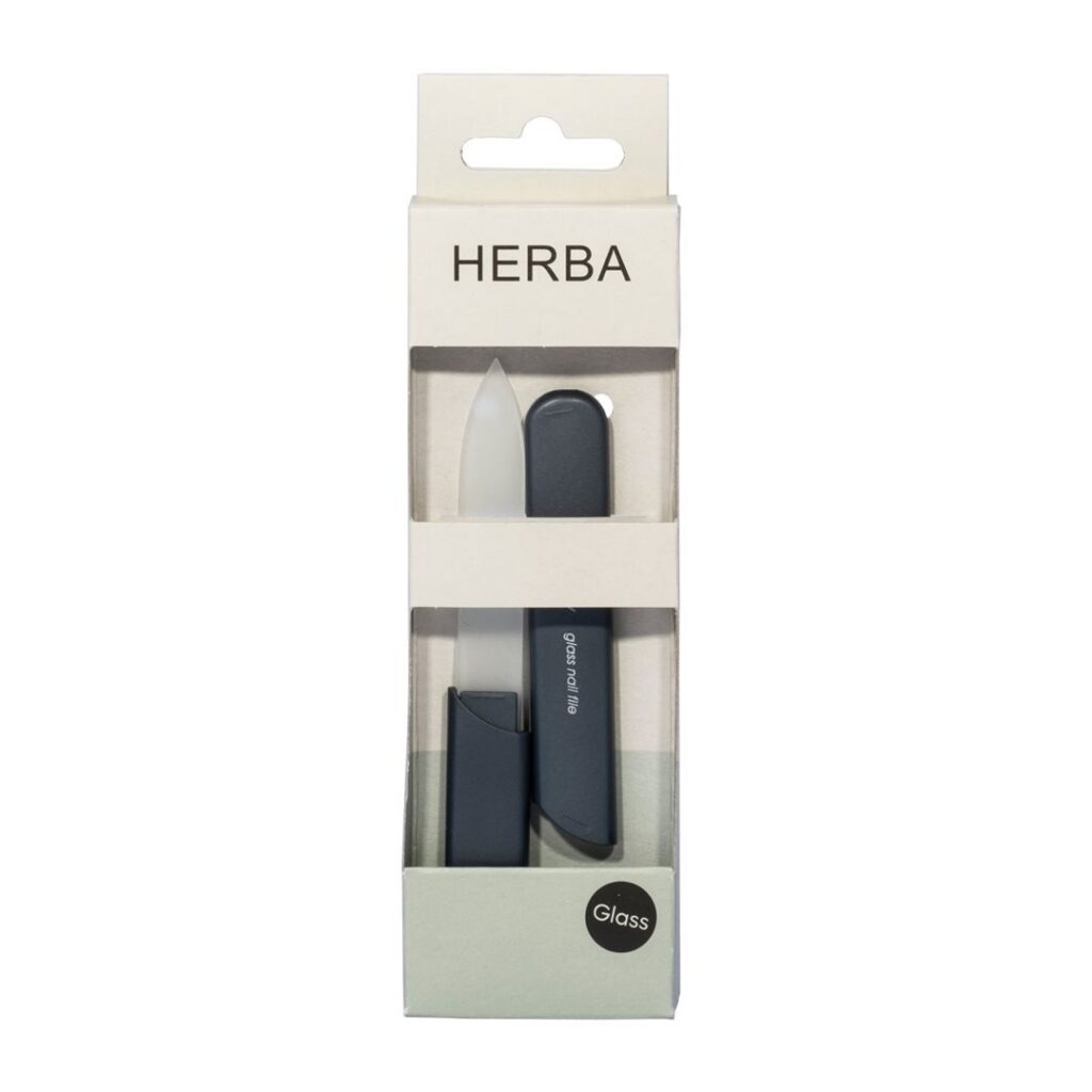 HERBA lime ongles verre av emball 13cm grafit