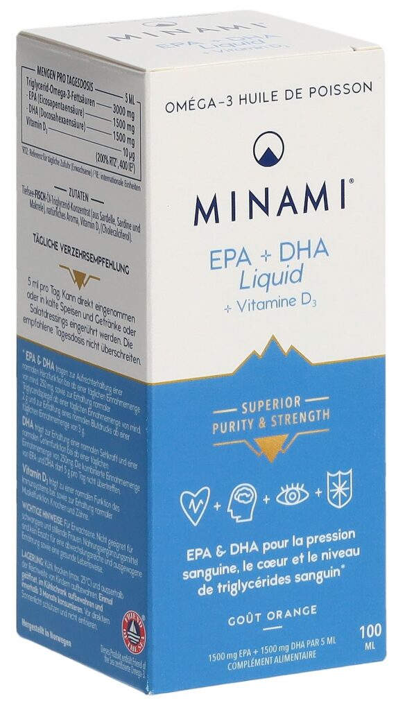 MINAMI EPA+DHA Liquid fl verre 100 ml