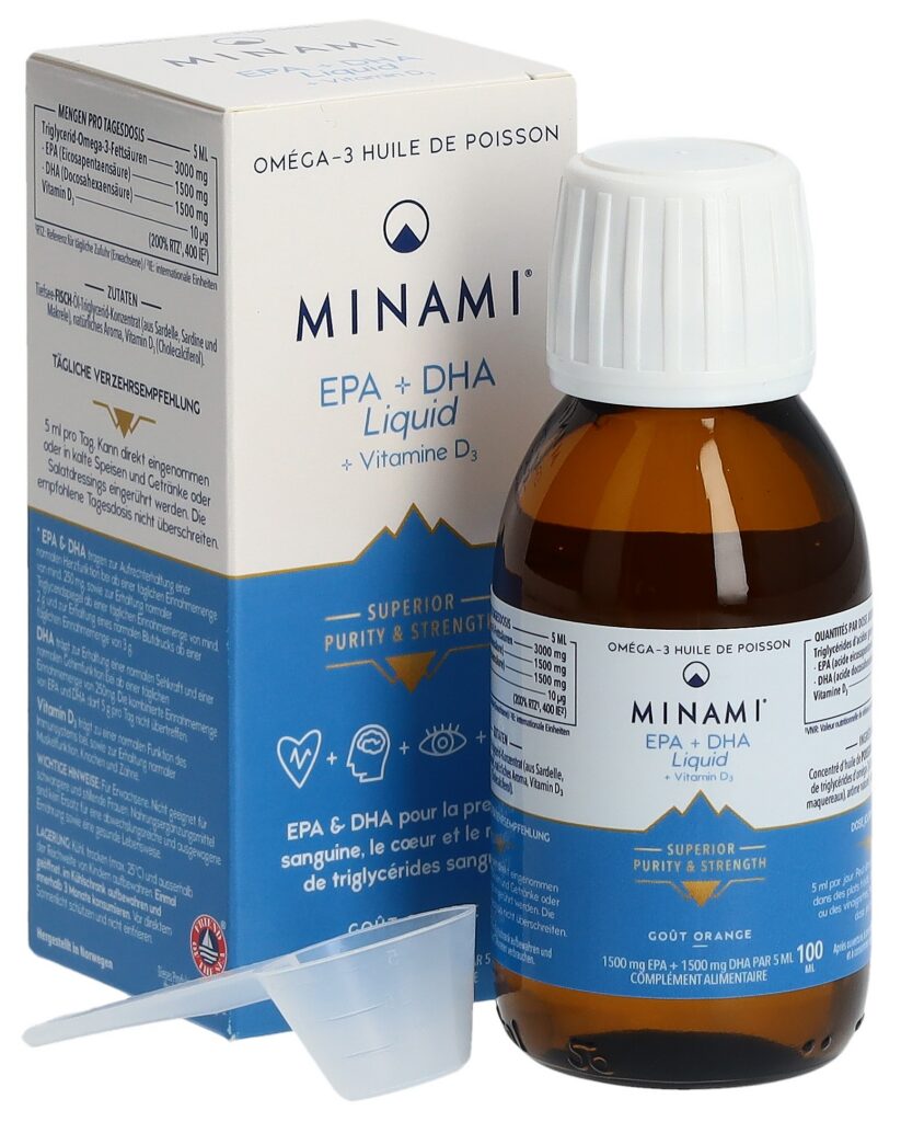 MINAMI EPA+DHA Liquid fl verre 100 ml