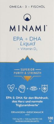 MINAMI EPA+DHA Liquid fl verre 100 ml