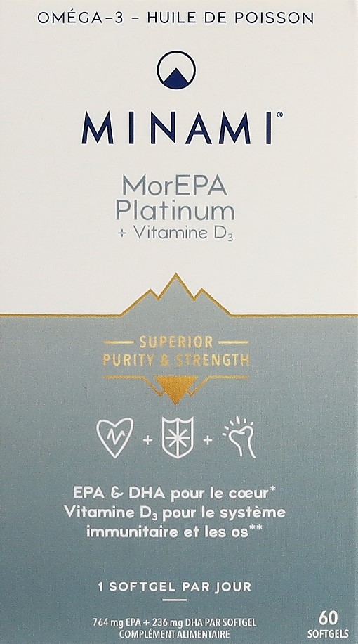 MINAMI MorEPA Platinum caps moll bte 60 pce