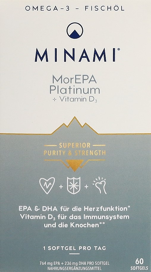 MINAMI MorEPA Platinum caps moll bte 60 pce