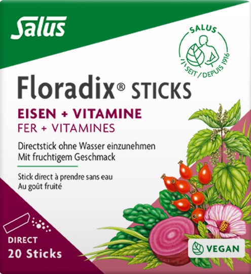 FLORADIX Fer + vitamines sticks 20 pce