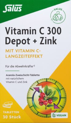 SALUS Vitamine C 300 dépôt + zinc cpr 30 pce
