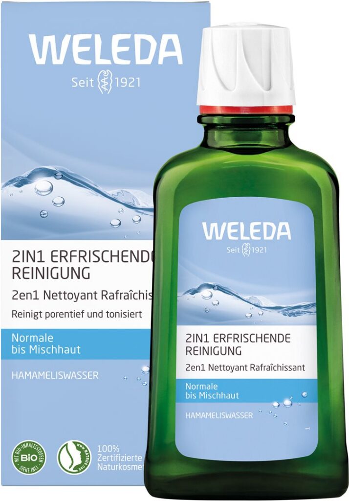 WELEDA 2en1 nettoyant rafraîchissant (n) fl 100 ml