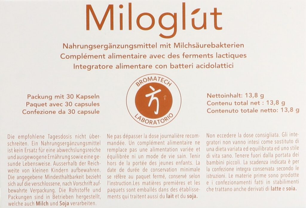 MILOGLUT BROMATECH caps 30 pce