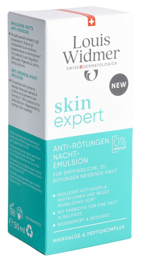 WIDMER Skinexpert anti-rouge em nuit tb 50 ml