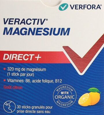 VERACTIV Magnesium Direct+ citron stick 30 pce