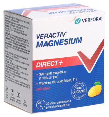 VERACTIV Magnesium Direct+ citron stick 30 pce