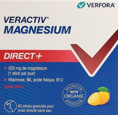 VERACTIV Magnesium Direct+ citron stick 60 pce