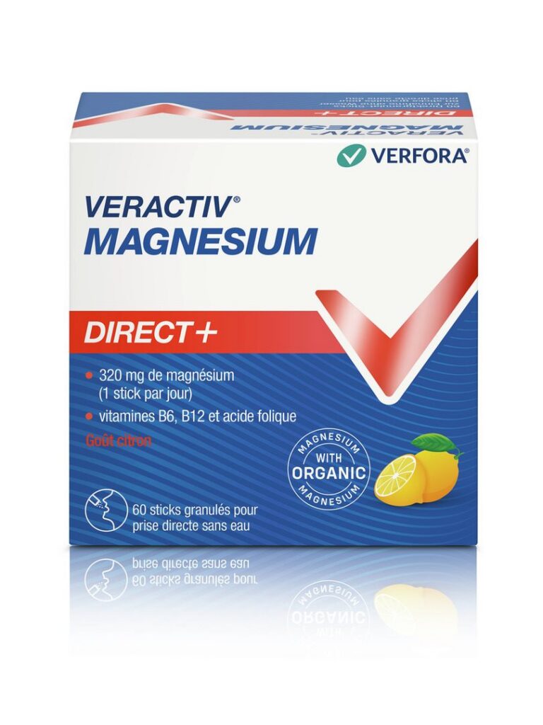 VERACTIV Magnesium Direct+ citron stick 60 pce