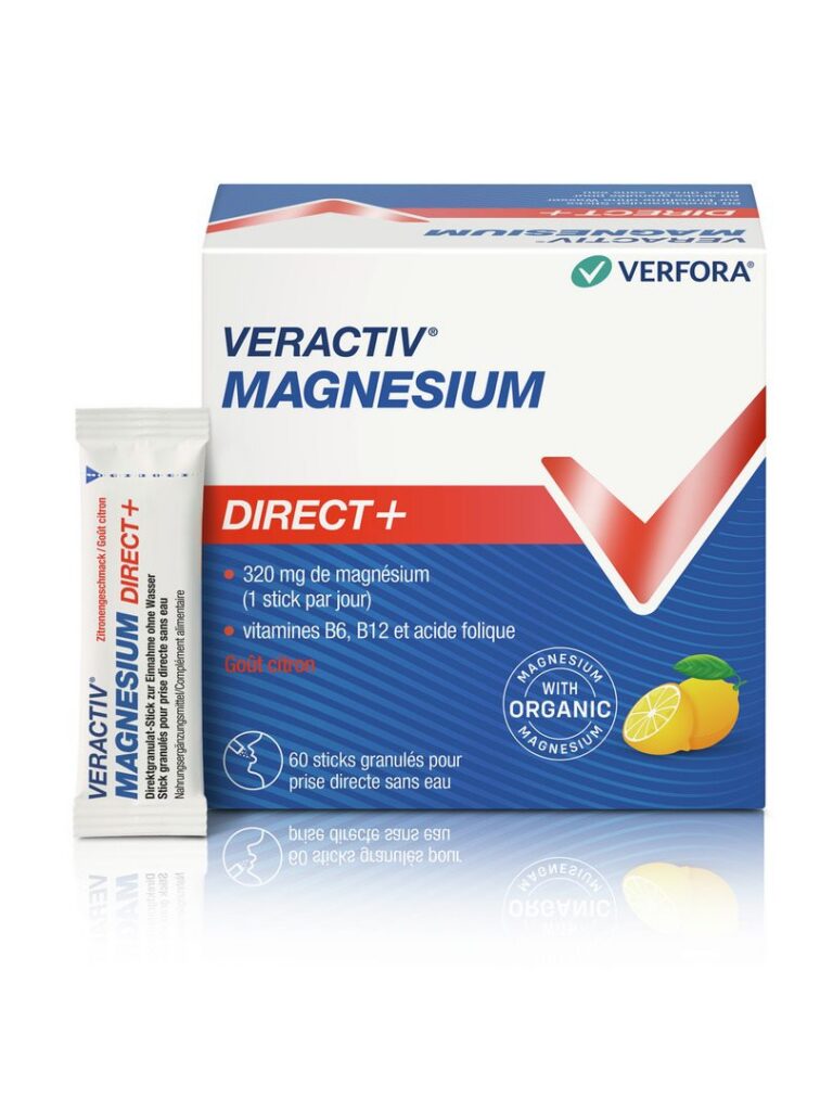 VERACTIV Magnesium Direct+ citron stick 60 pce