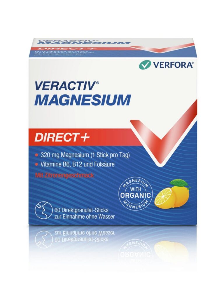 VERACTIV Magnesium Direct+ citron stick 60 pce