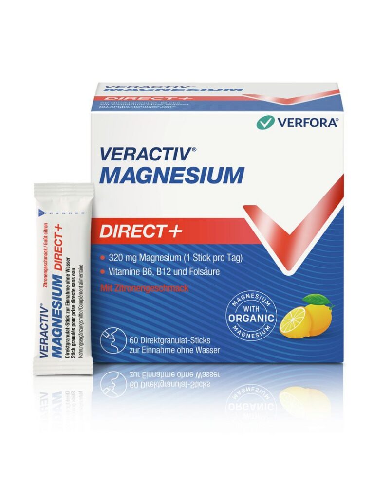VERACTIV Magnesium Direct+ citron stick 60 pce