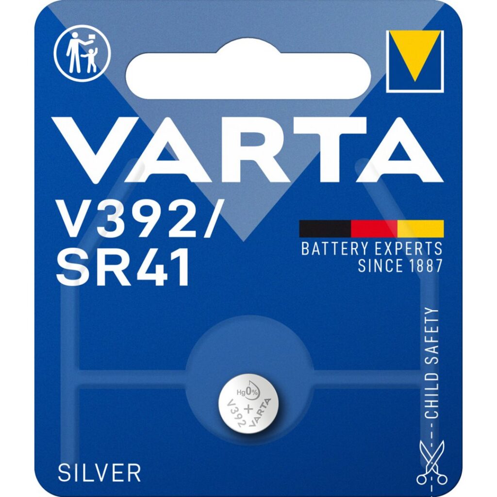 VARTA pile bouton silver V392/SR41