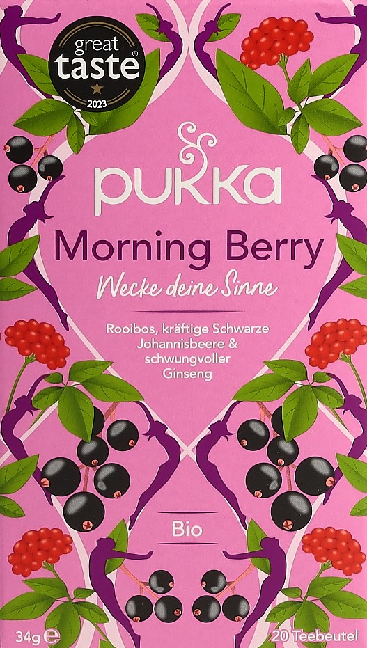 PUKKA Morning Berry thé bio sach 20 pce
