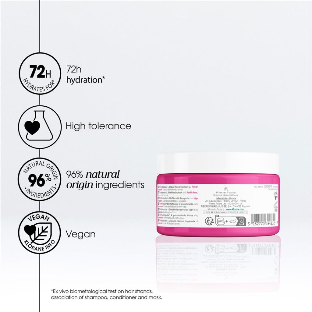 KLORANE masque figuier de barbarie pot 250 ml