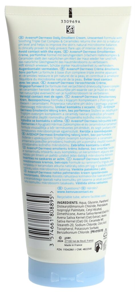 AVEENO Dermexa crème émolliente tb 200 ml