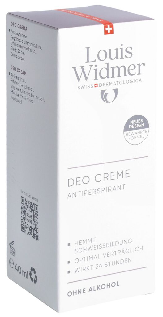 WIDMER déo crème antiperspirant parf 40 ml