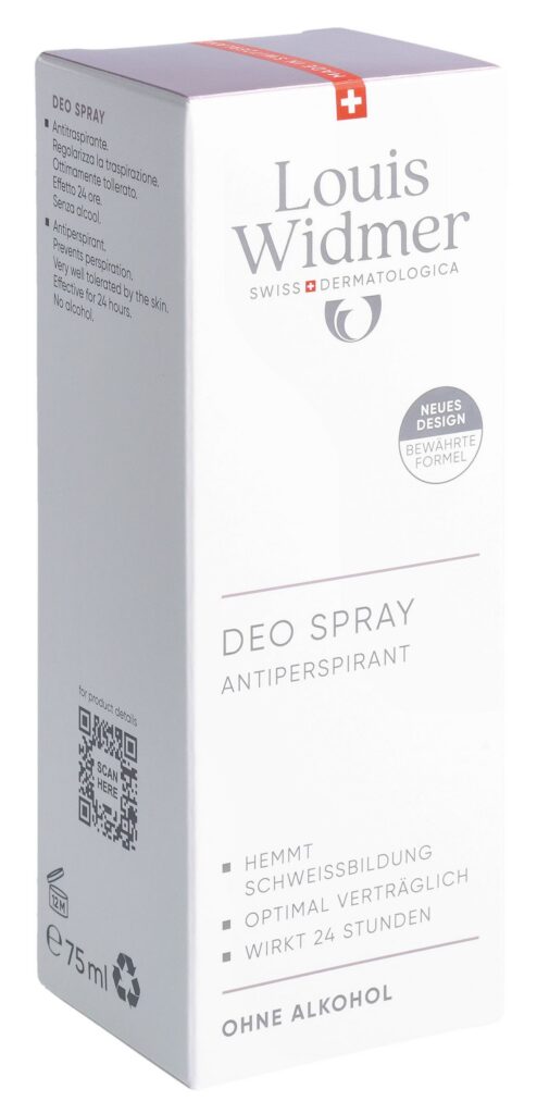WIDMER déo spray antiperspirant parf 75 ml