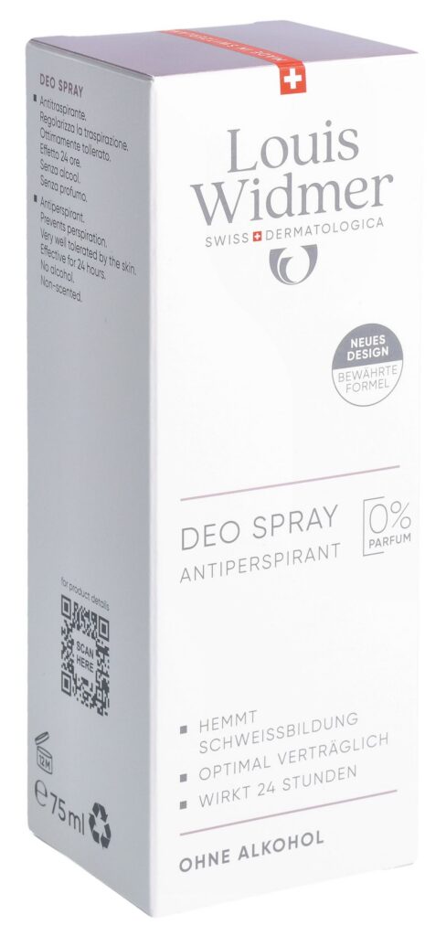 WIDMER déo spray antiperspirant s parf 75 ml