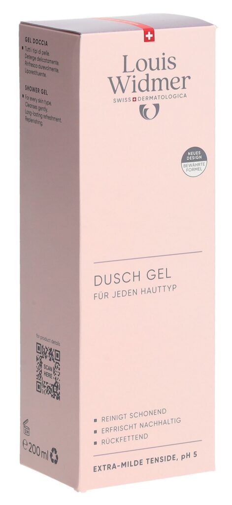 WIDMER gel douche parf 200 ml