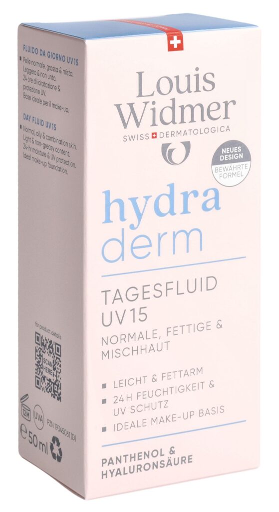 WIDMER Hydraderm fluide de jour UV15 parf 50 ml