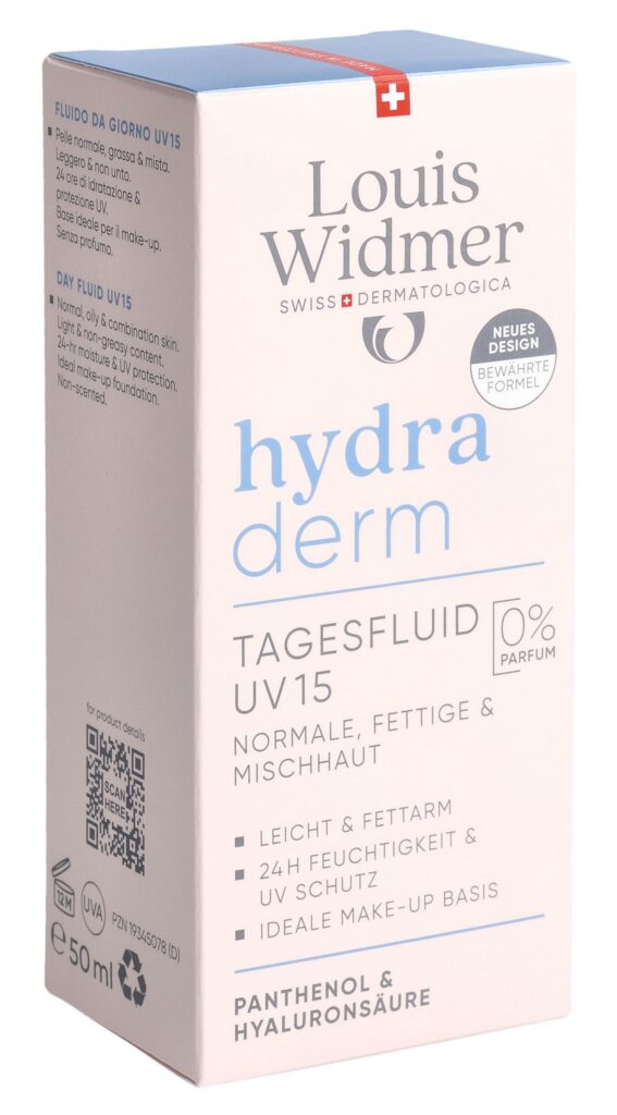WIDMER Hydraderm fluide de jour UV15 s parf 50 ml