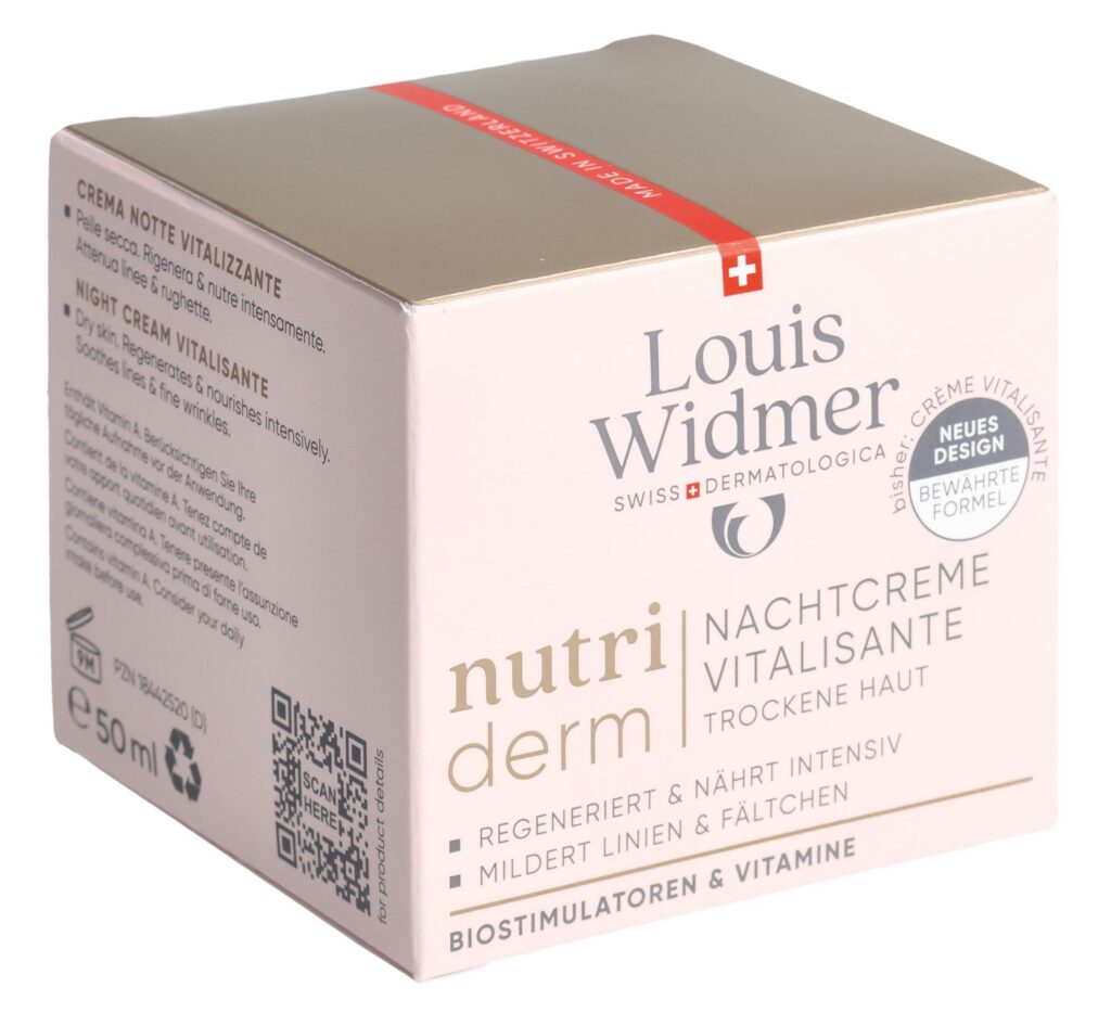 WIDMER Nutriderm crème nuit vitalisante parf 50 ml