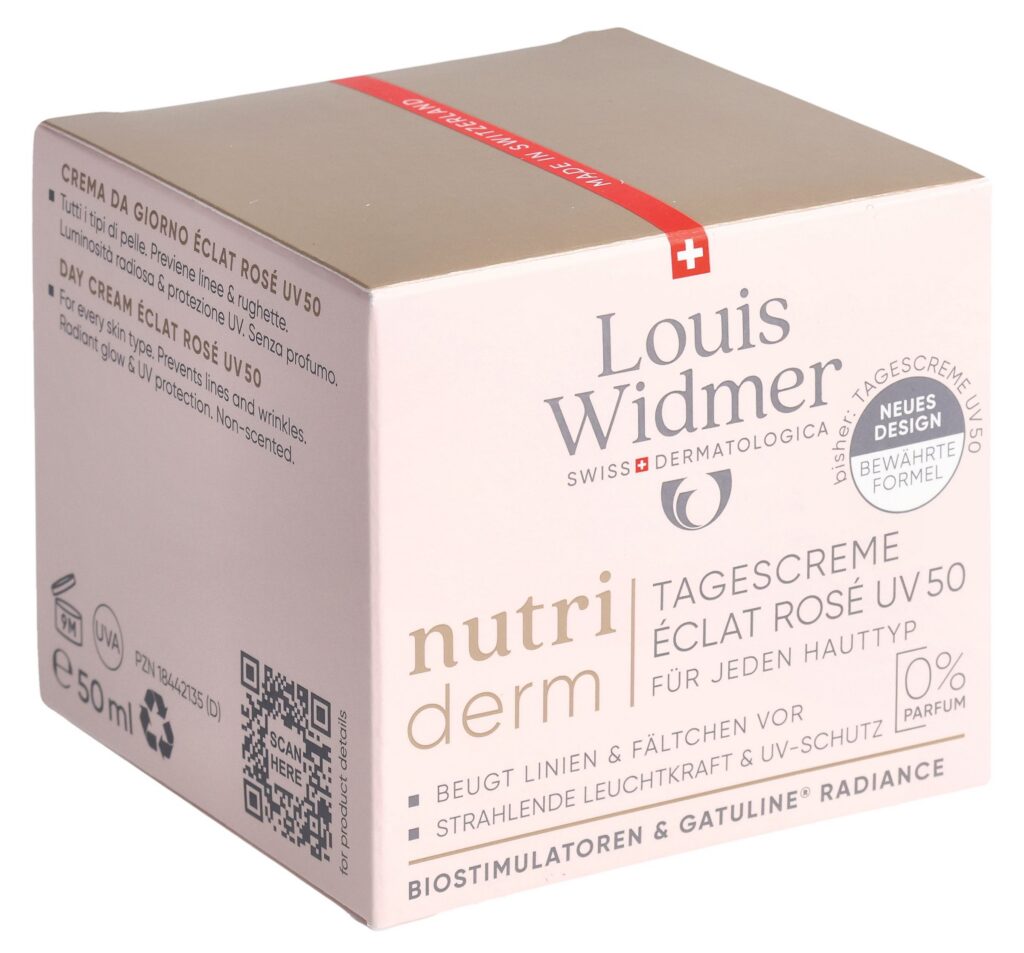 WIDMER Nutriderm cr jour UV50 éc rosé s parf 50 ml