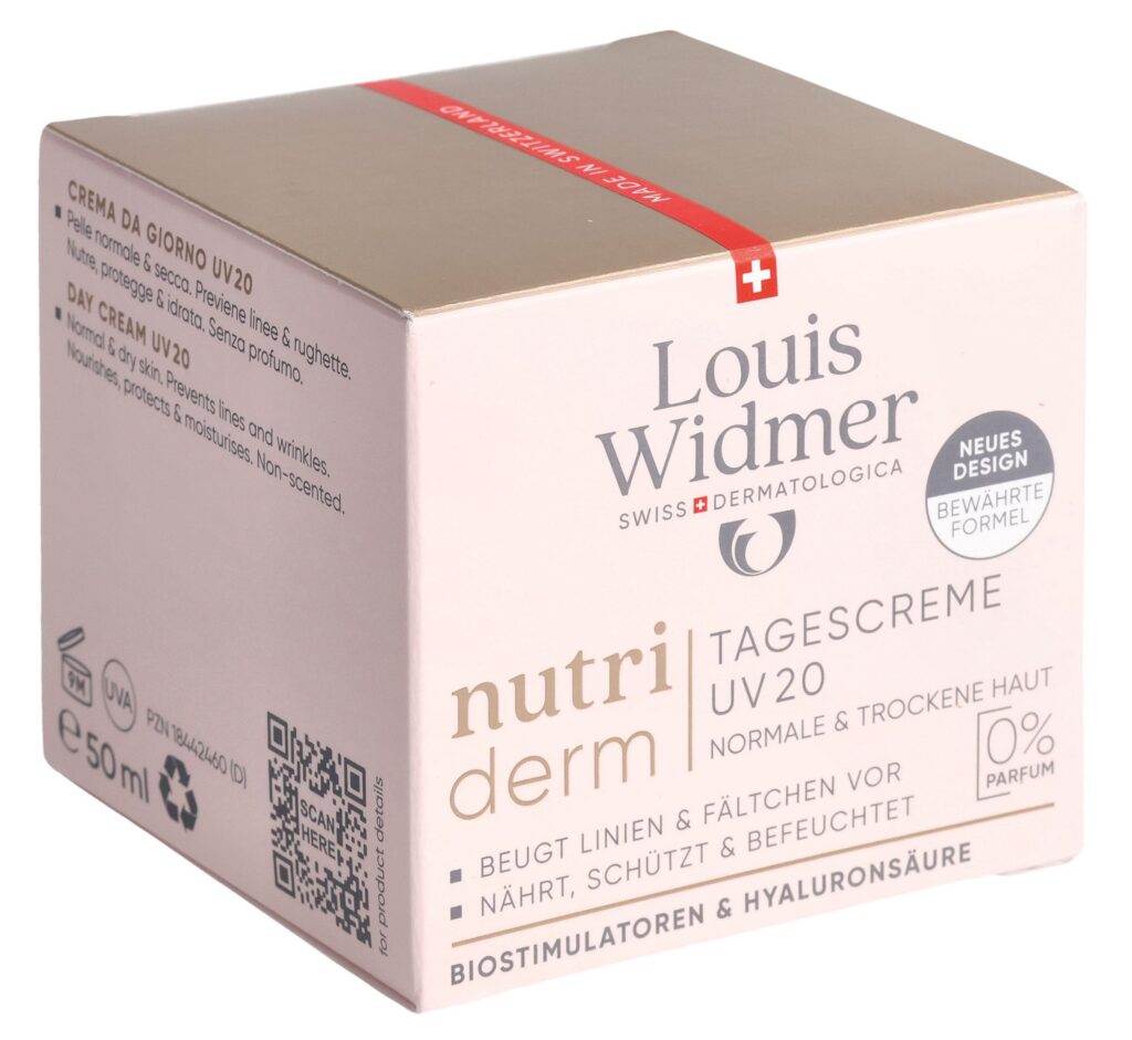 WIDMER Nutriderm crème jour UV20 s parf 50 ml