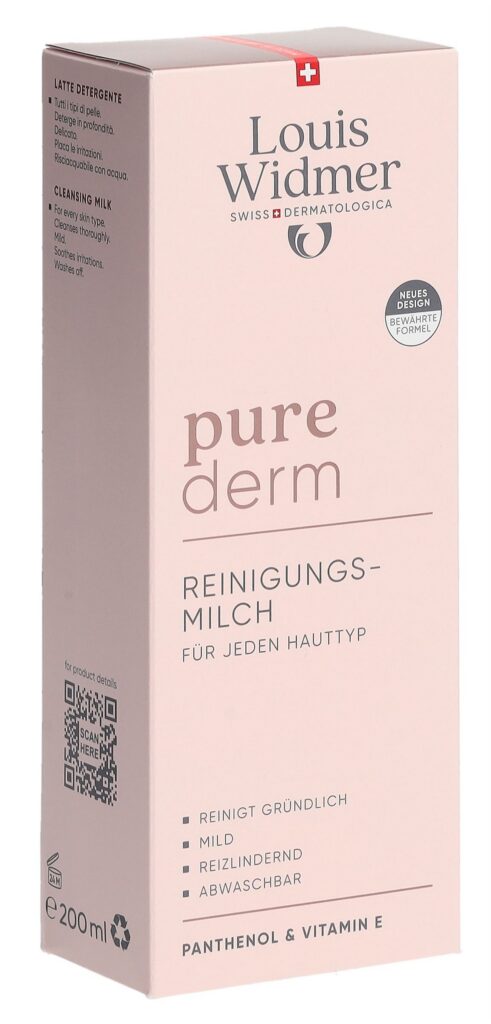 WIDMER Purederm lait nettoyant parf 200 ml