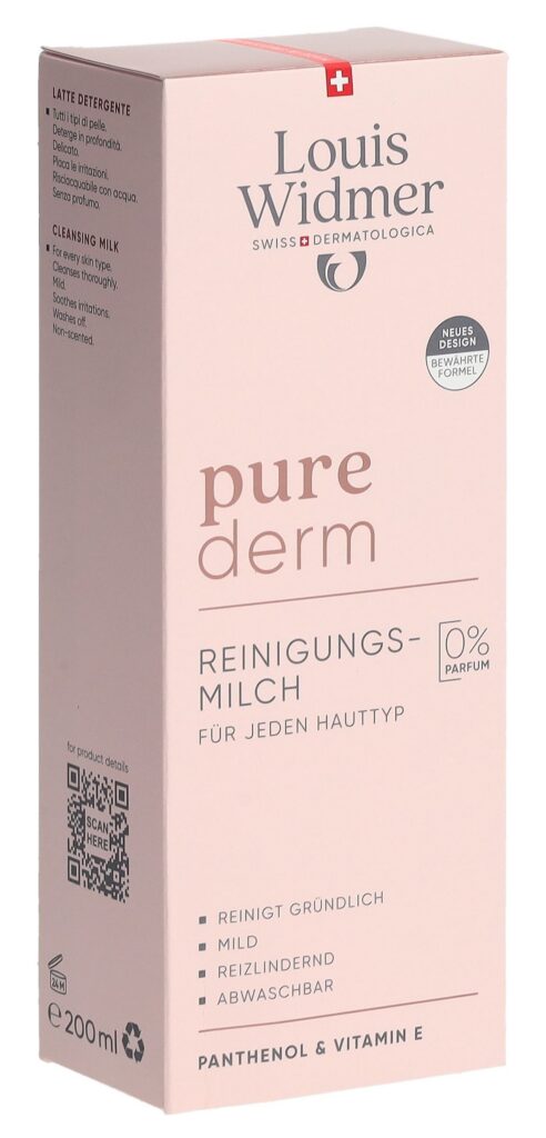 WIDMER Purederm lait nettoyant s parf 200 ml