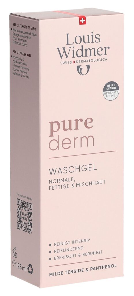 WIDMER Purederm gel nettoyant parf 125 ml