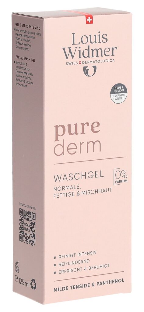 WIDMER Purederm gel nettoyant s parf 125 ml