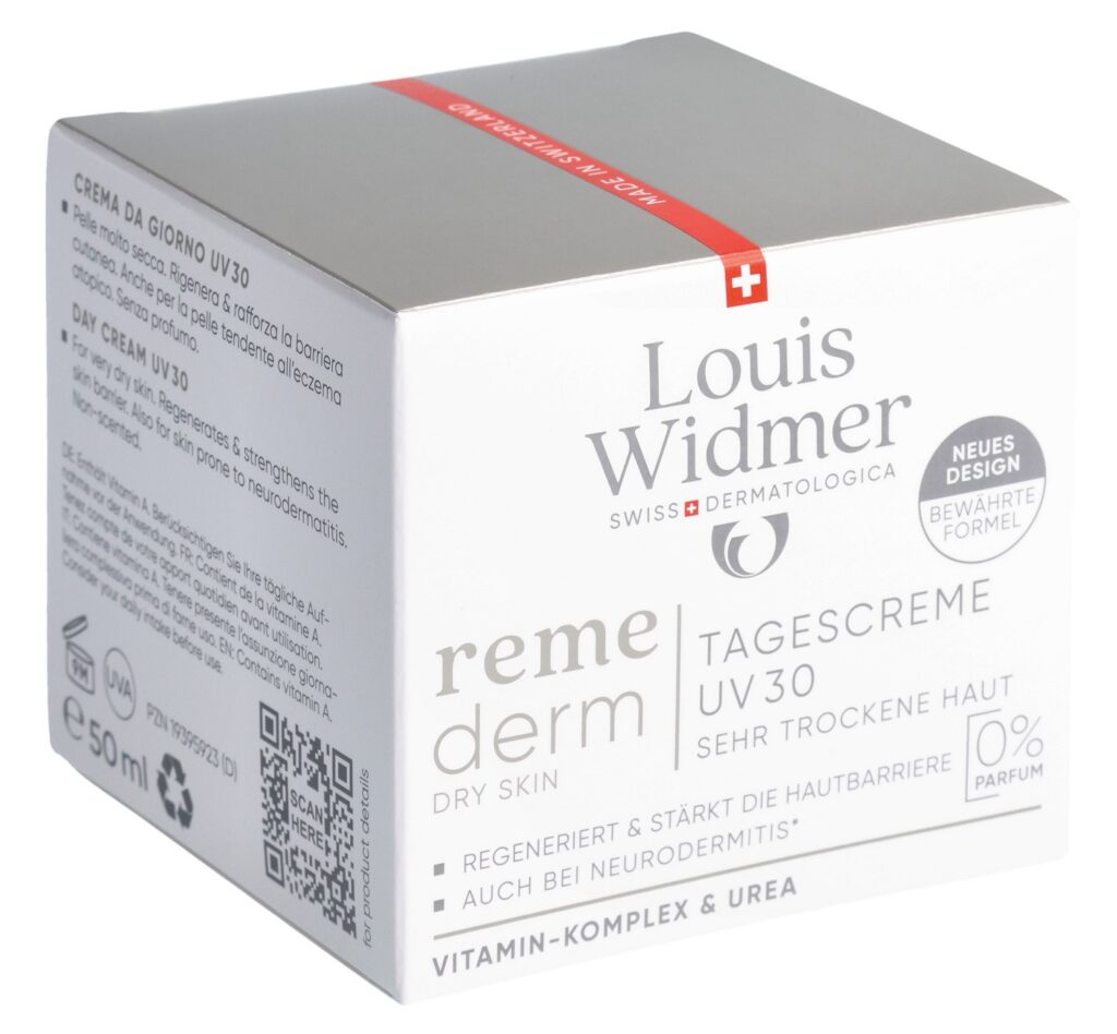 WIDMER Remederm crème jour UV30 s parf 50 ml