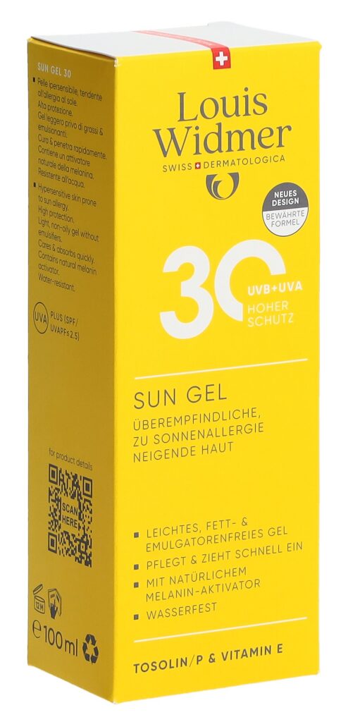 WIDMER sun gel SPF30 parf 100 ml