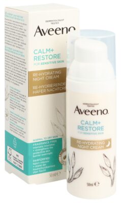 AVEENO Calm+Restore cr nuit réhydrat avoine 50 ml