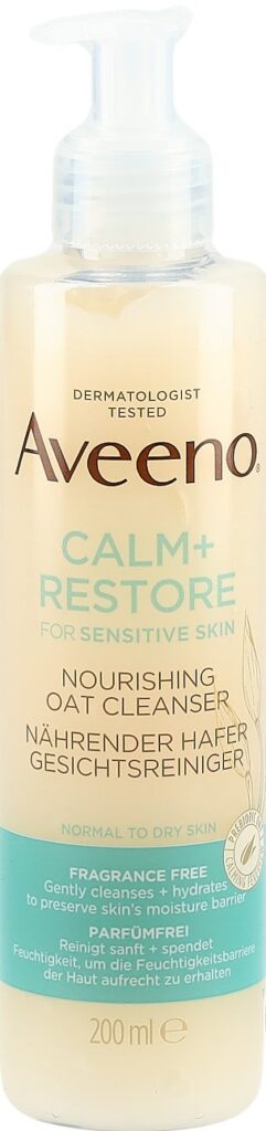 AVEENO Calm+Restore nettoy visage nour avoi 200 ml