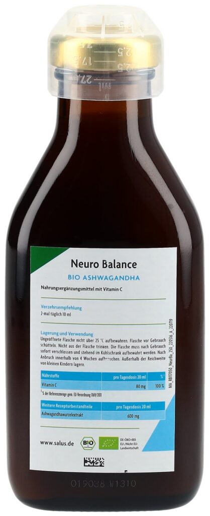 SALUS Neuro Balance ashwagandha toniq 250 ml