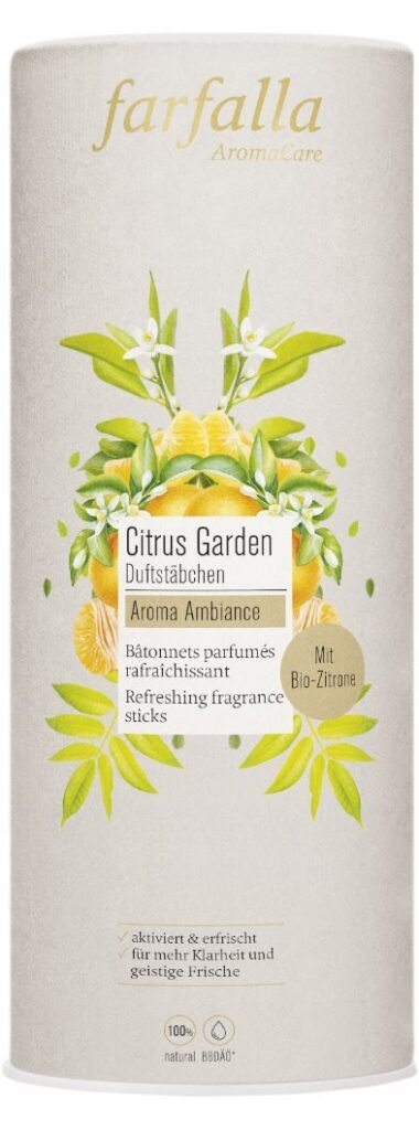 FARFALLA Bâtonnets parfumés Citrus Garden 150 ml