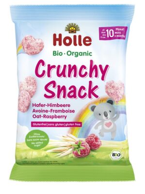 HOLLE Bio-Crunchy Snack avoine framboise 30 g