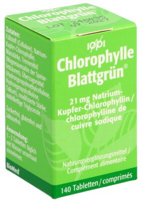 CHLOROPHYLLE 1001 cpr pell fl verre 140 pce