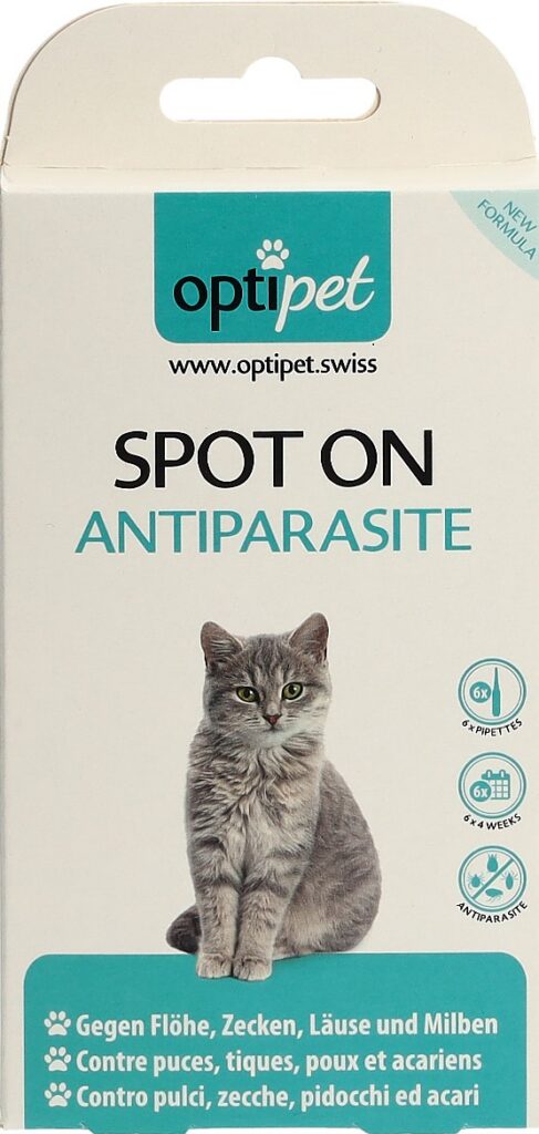 OPTIPET Spot On Antiparasite chats 6 x 1 ml