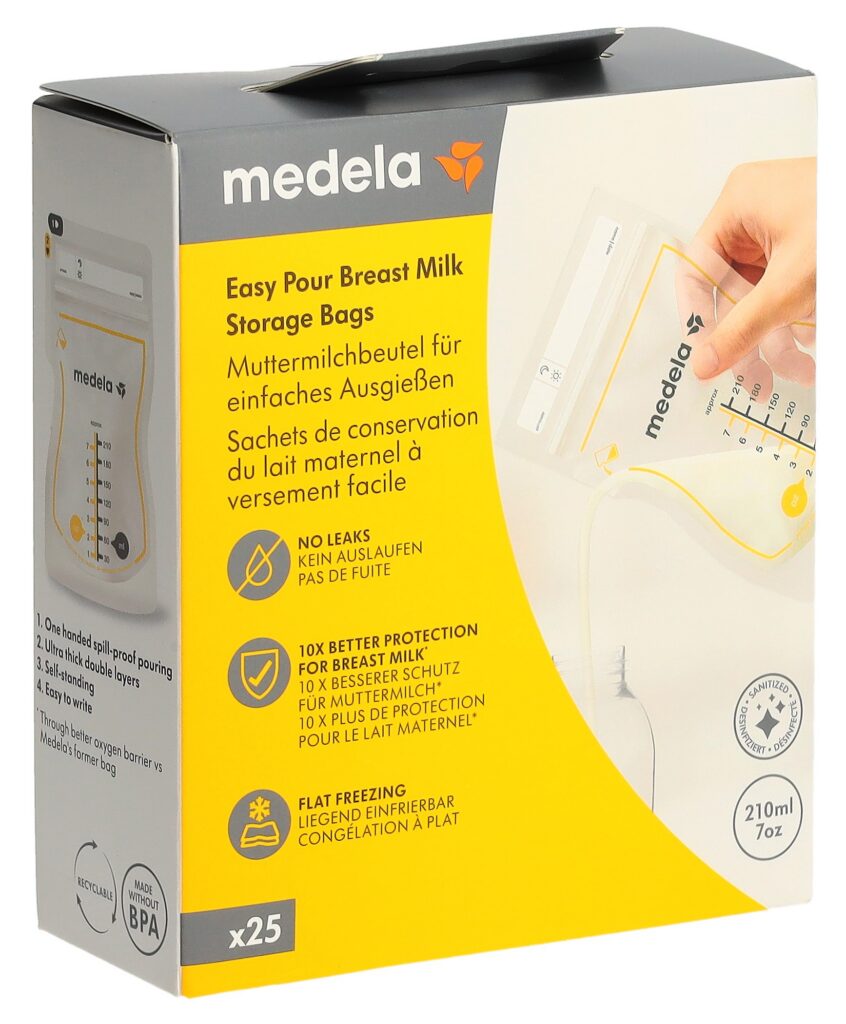 MEDELA Easy Pour sachets cons lait mat 25 pce